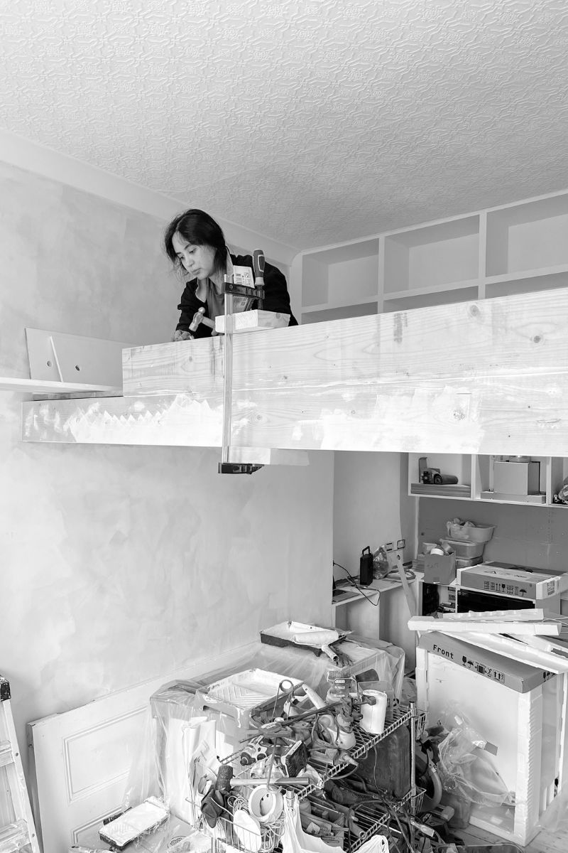 Working on the mezzanine