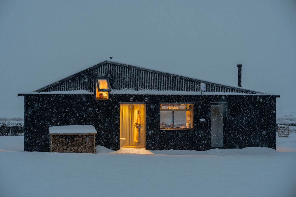 The Paddock covered in snow