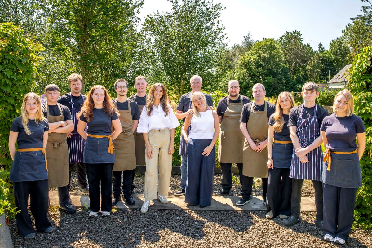 Nick Nairn's restaurant team for his new award winning restaurant, now named as part of the Good Food Guide 100 Best Local Restaurants 2026, Nuick;s at port of Menteith