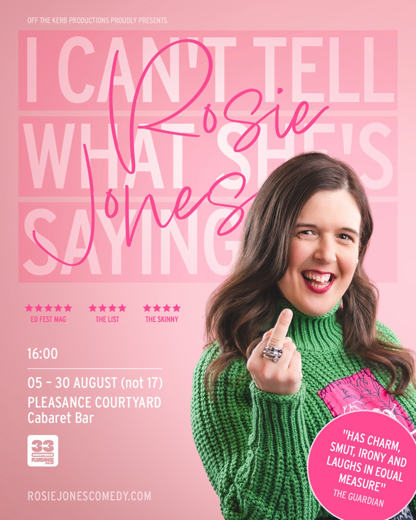 Rosie Jones: I Can't Tell What She's Saying, at the Edinburgh fringe 2026