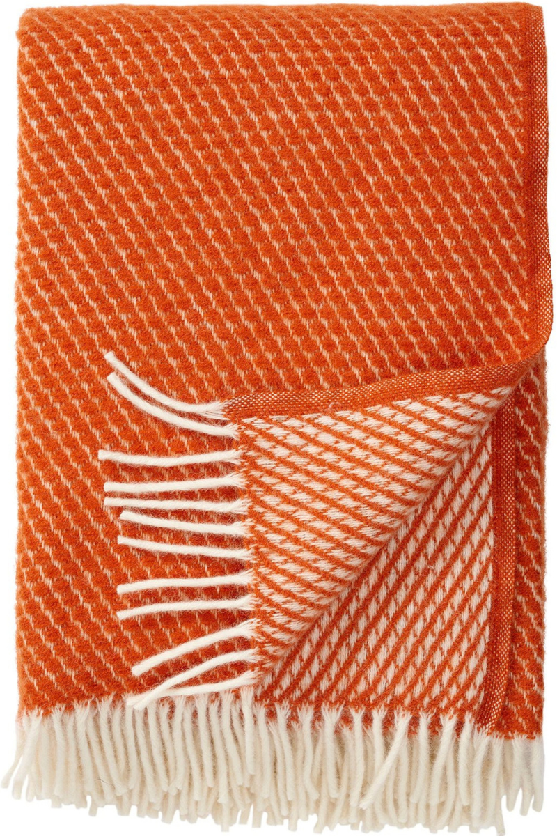 orange Velvet throw for a cosy home in autumn