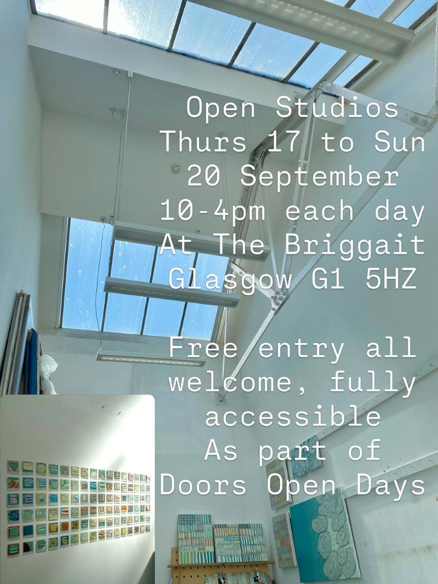 Open Studios by Sarah Kudirka for Doors Open Days in Glasgow