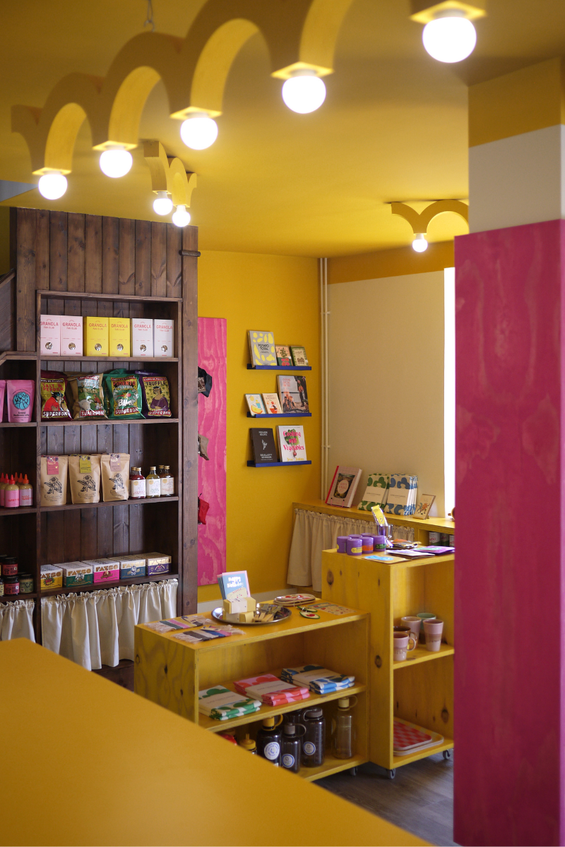 Yolk General Store uses low cabinetry details