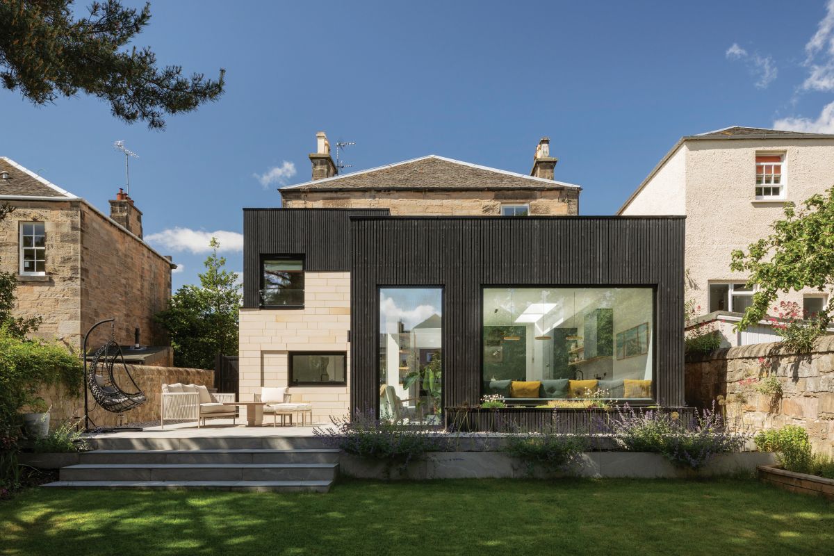 Victorian villa replaced its tangled, leaky outshoots with a new extension, featured in Homes & Interiors Scotland