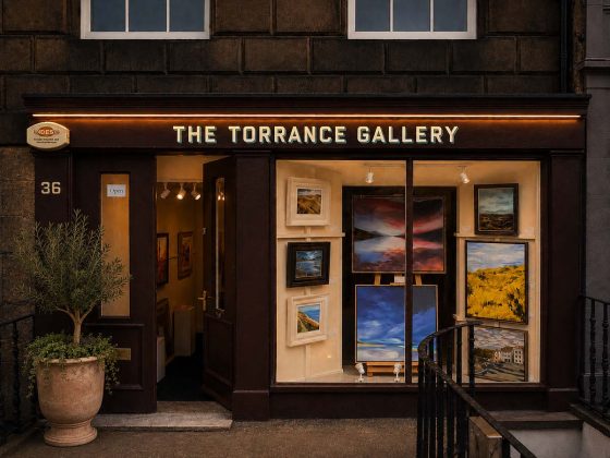 The Torrance Gallery at dusk